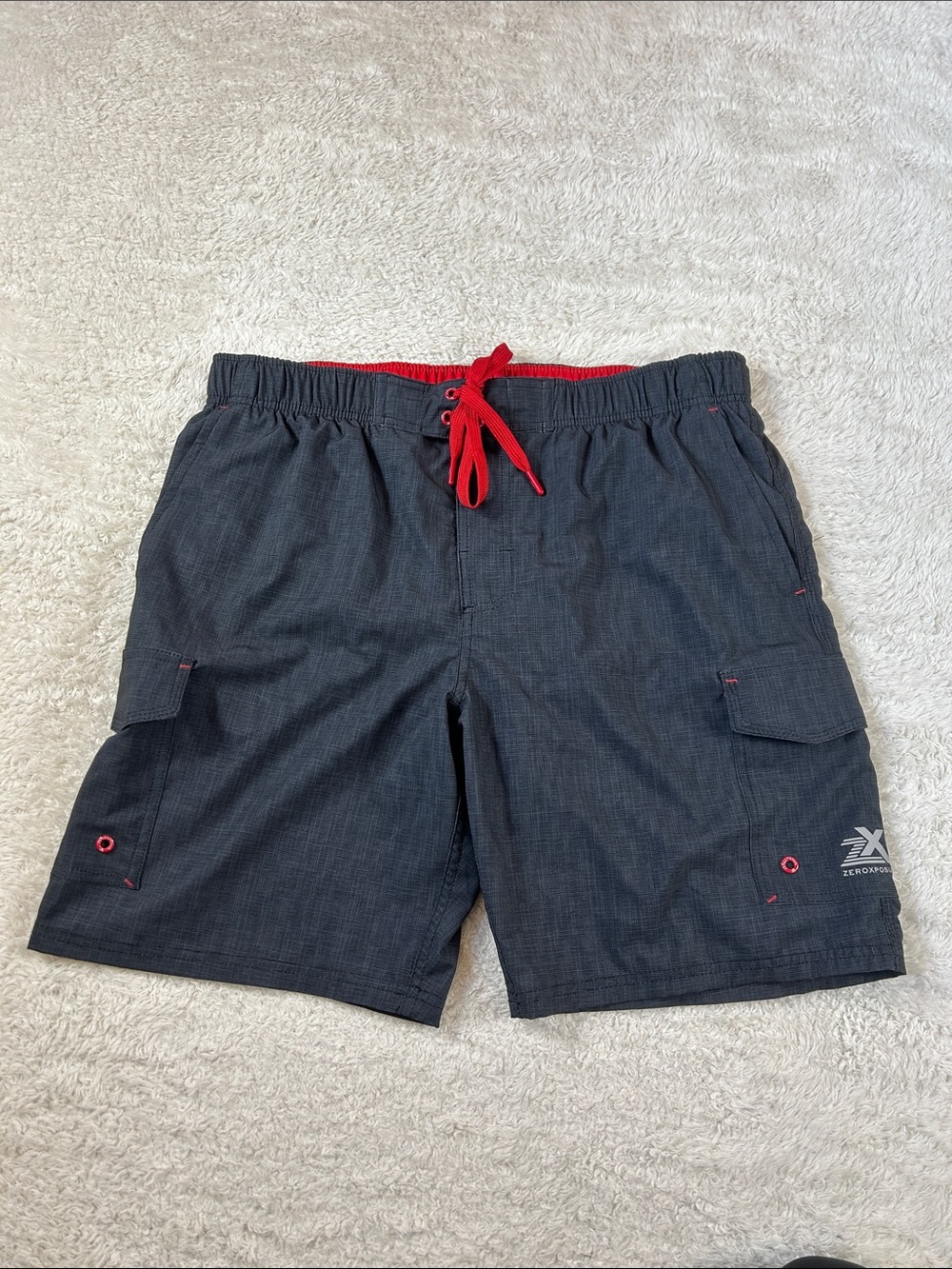 Zeroxposure grey swim trunks Large